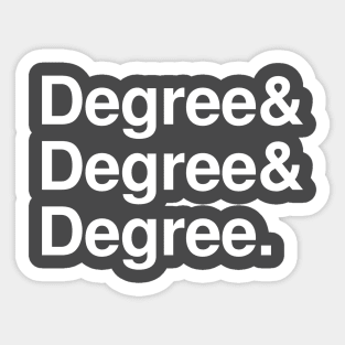 Three Degrees Sticker